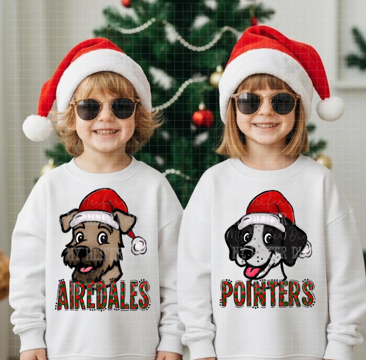 Customizable Checkered Letter Mascot Shirt/Long Sleeve/Crewneck/Hoodie