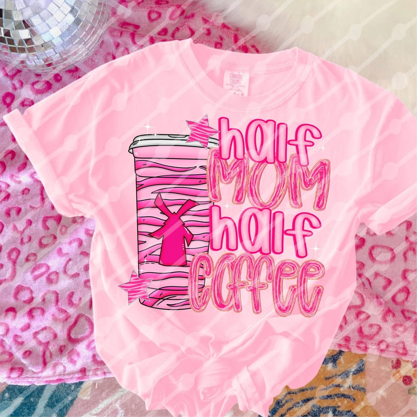 Half Mom Half Coffee Zebra Dutch Bros Shirt/Long Sleeve/Crewneck/Hoodie