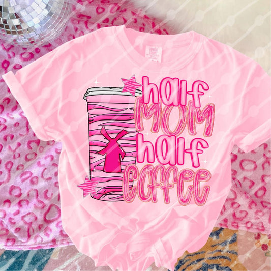 Half Mom Half Coffee Zebra Dutch Bros Shirt/Long Sleeve/Crewneck/Hoodie