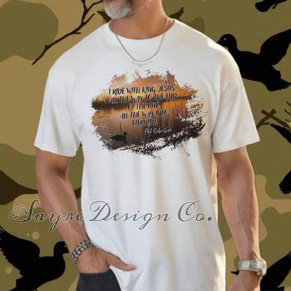 I Ride with King Jesus Tee-Adult