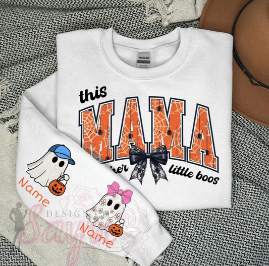 Custom Mama Loves Her Boos Sweatshirt
