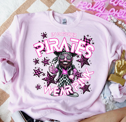 Team Customizable In October Mascot Wear Pink Tee/Sweatshirt