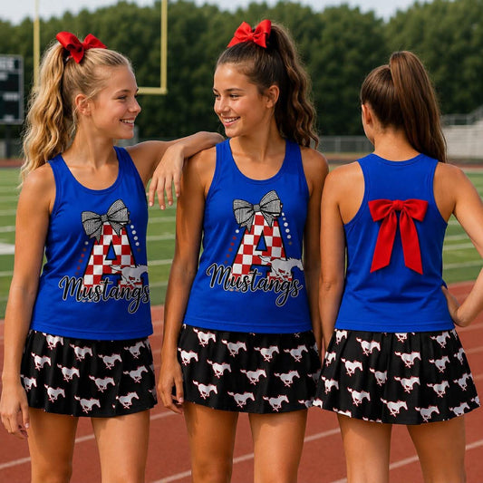 Arkoma Mustangs Spirit Skort Sets