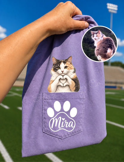 Custom Adult Pet Pocket Peeker Tees Discounted Pre-Order! Closes 8/23!