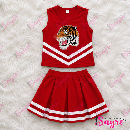 Customizable Striped Cheer Uniforms
