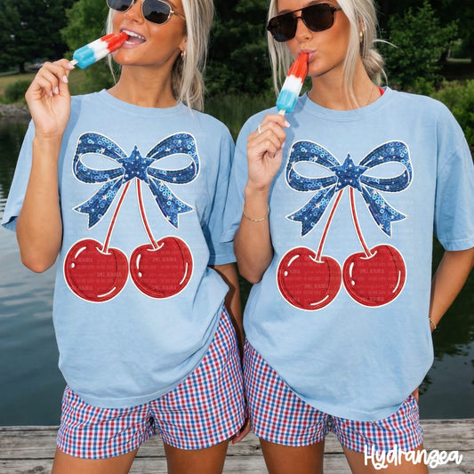 Cherry Patriotic Shirt/Tank
