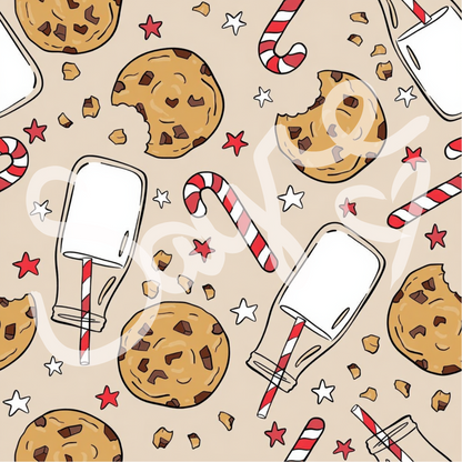 Milk & Cookies Christmas Bows