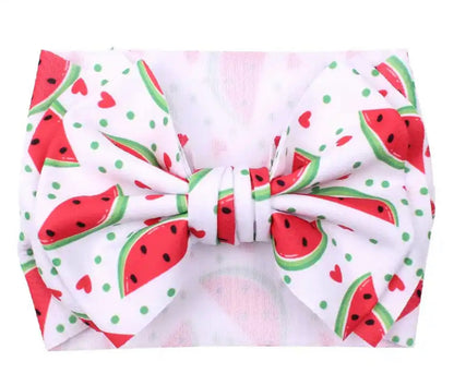 White Watermelon 7” Bow Head-wrap Sayre Design Co.