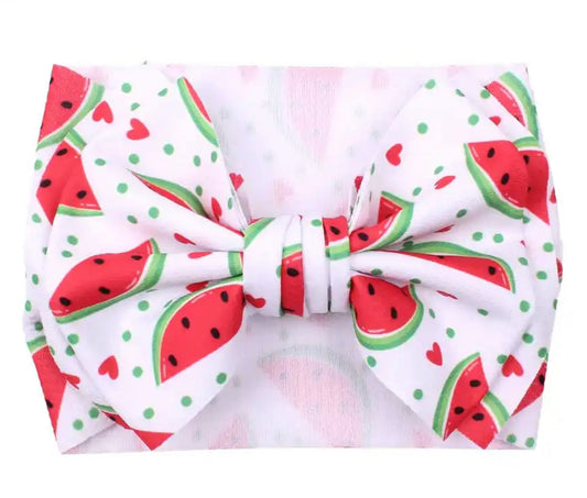 White Watermelon 7” Bow Head-wrap Sayre Design Co.