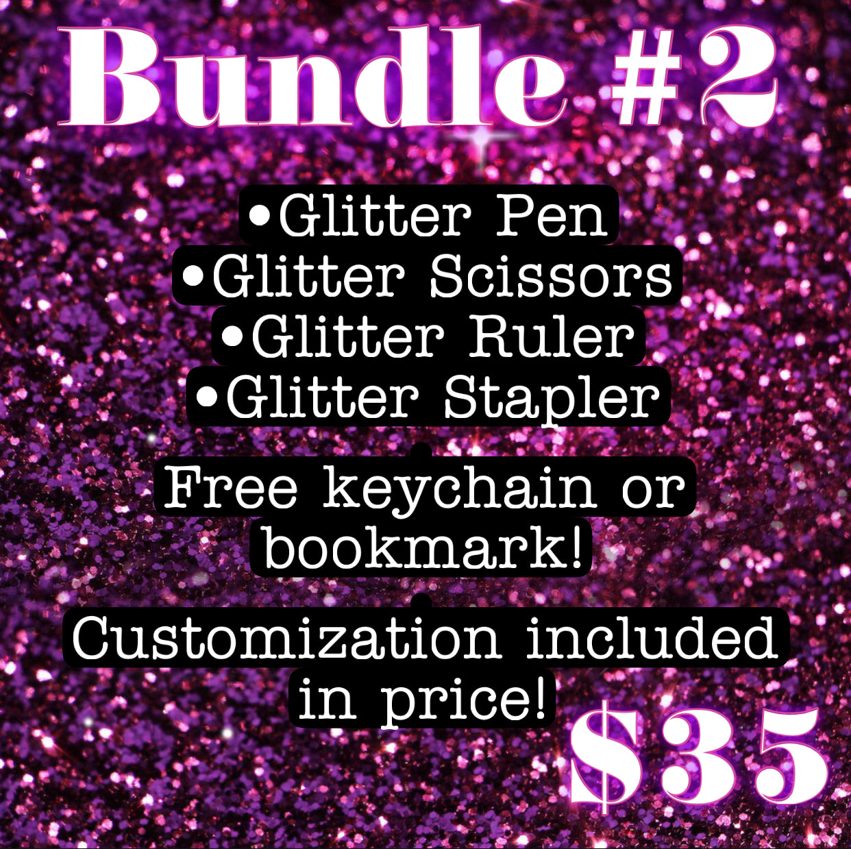 Glitter Supply Bundles! Sayre Design Co.