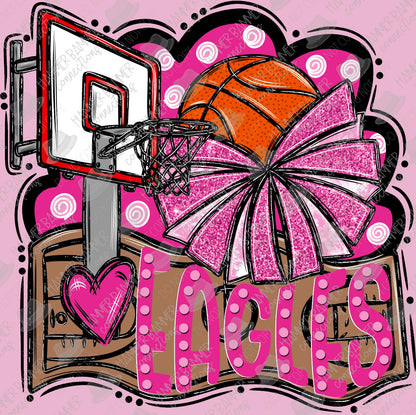 Team Customizable Basketball Pink Out Tee/Sweatshirt/Hoodie