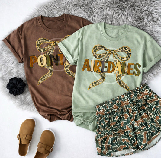 Mascot Duck Bow Comfort Colors Tee