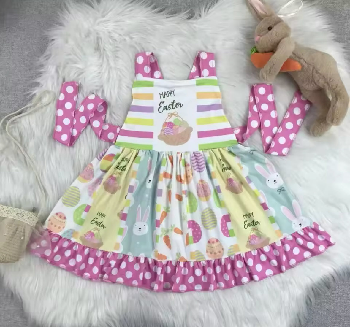 Happy Easter Twirl Dress