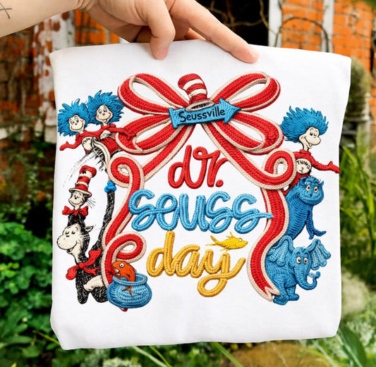 Yarn Dr. Seuss Day Onesie/Shirt/Long Sleeve/Crewneck