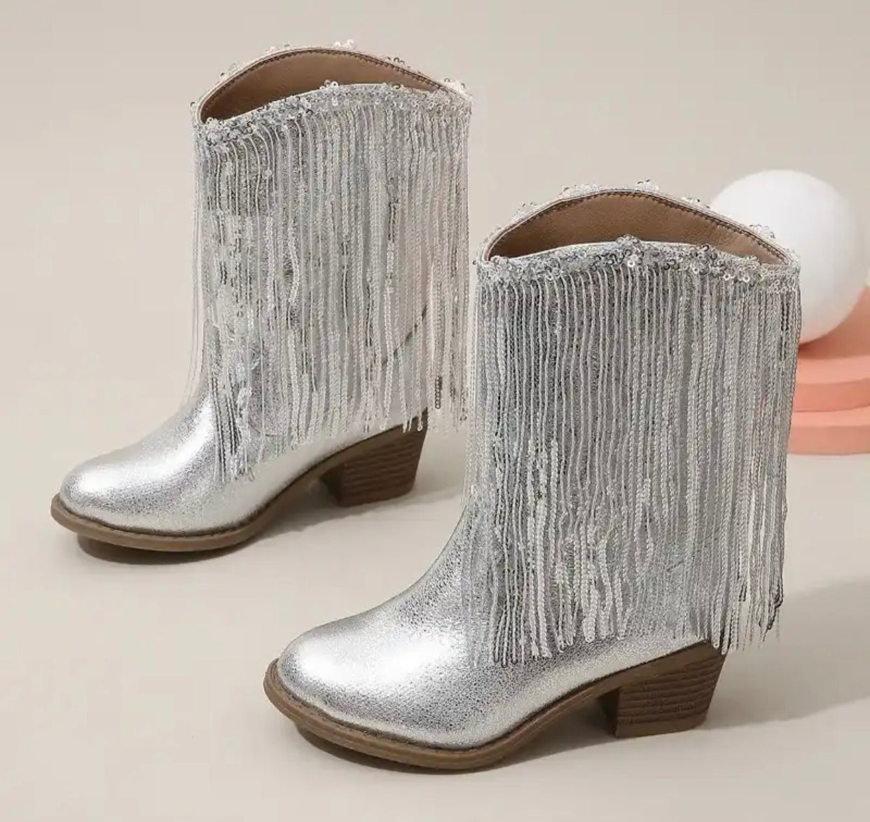 Dolly Fringe Sequin Boots Sayre Design Co.