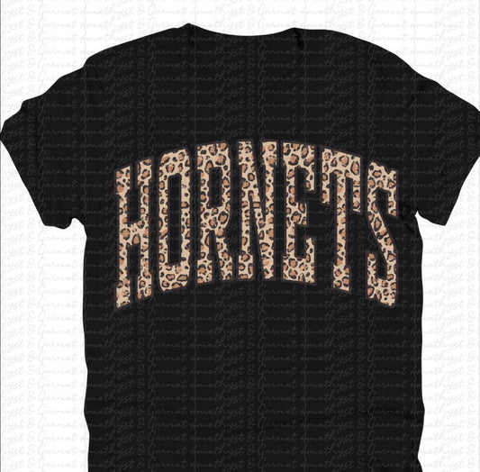 Hornets Leopard Varsity Shirt/Long Sleeve/Crewneck/Hoodie
