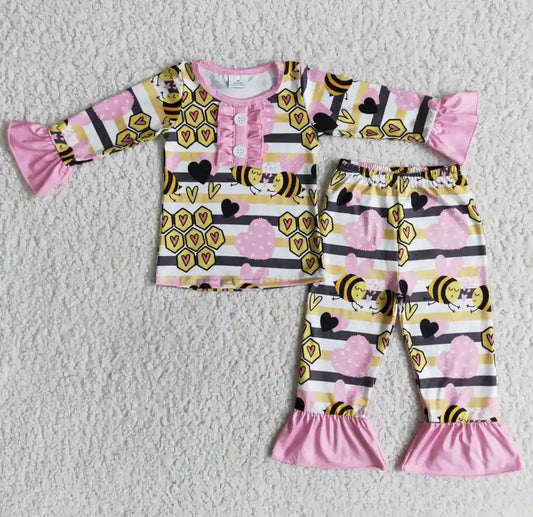 Girls/Boys Bee Pajama Set