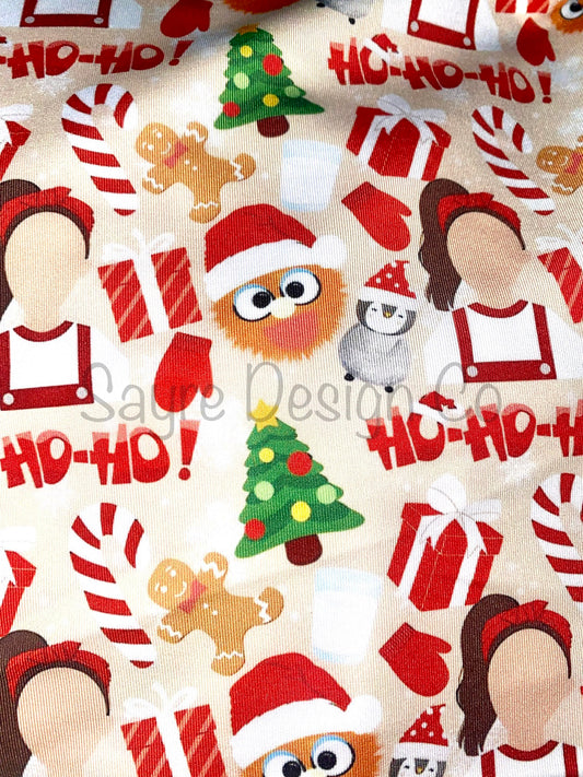 Miss Rachel Christmas Stretch Fabric