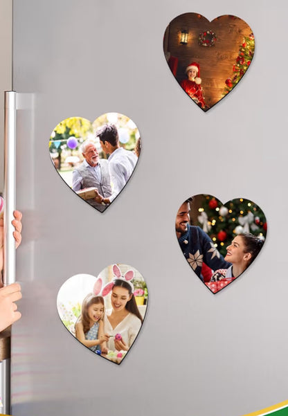 3x3” Custom Heart Shaped Photo Magnet- B3G1 FREE!