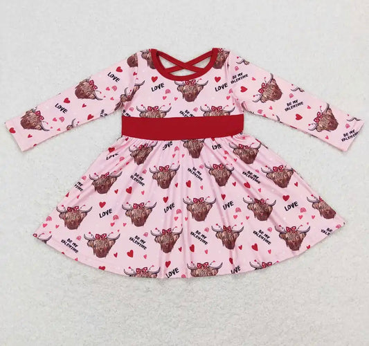 Highland Cow Hearts Dress