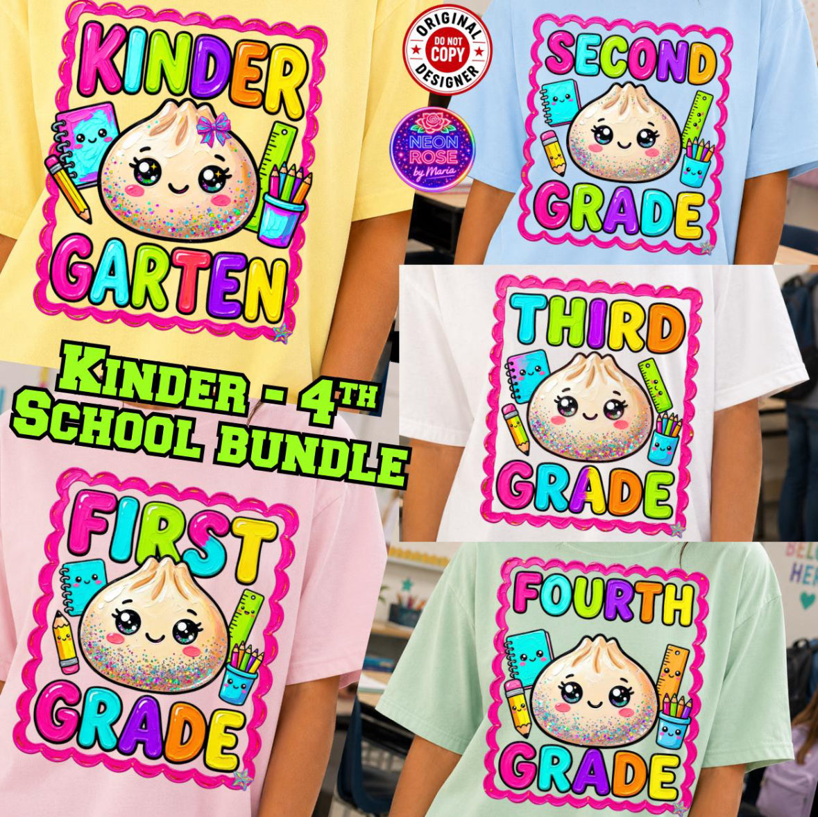 Dumpling Colorful Grade Shirt/Long Sleeve/Crewneck