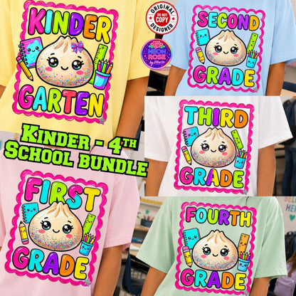Dumpling Colorful Grade Shirt/Long Sleeve/Crewneck