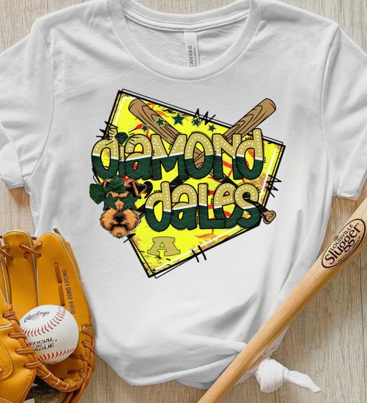 Diamond Dales Softball Alma Airedales Shirt/Long Sleeve/Crewneck/Hoodie