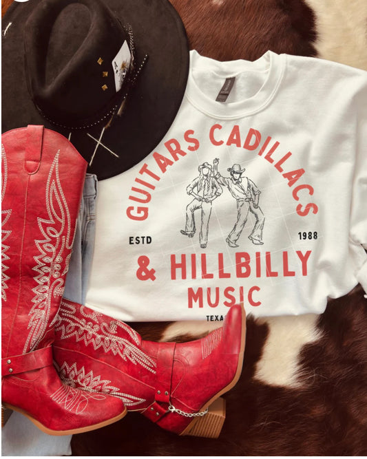 Red Hillbilly Music Shirt/Sweatshirt