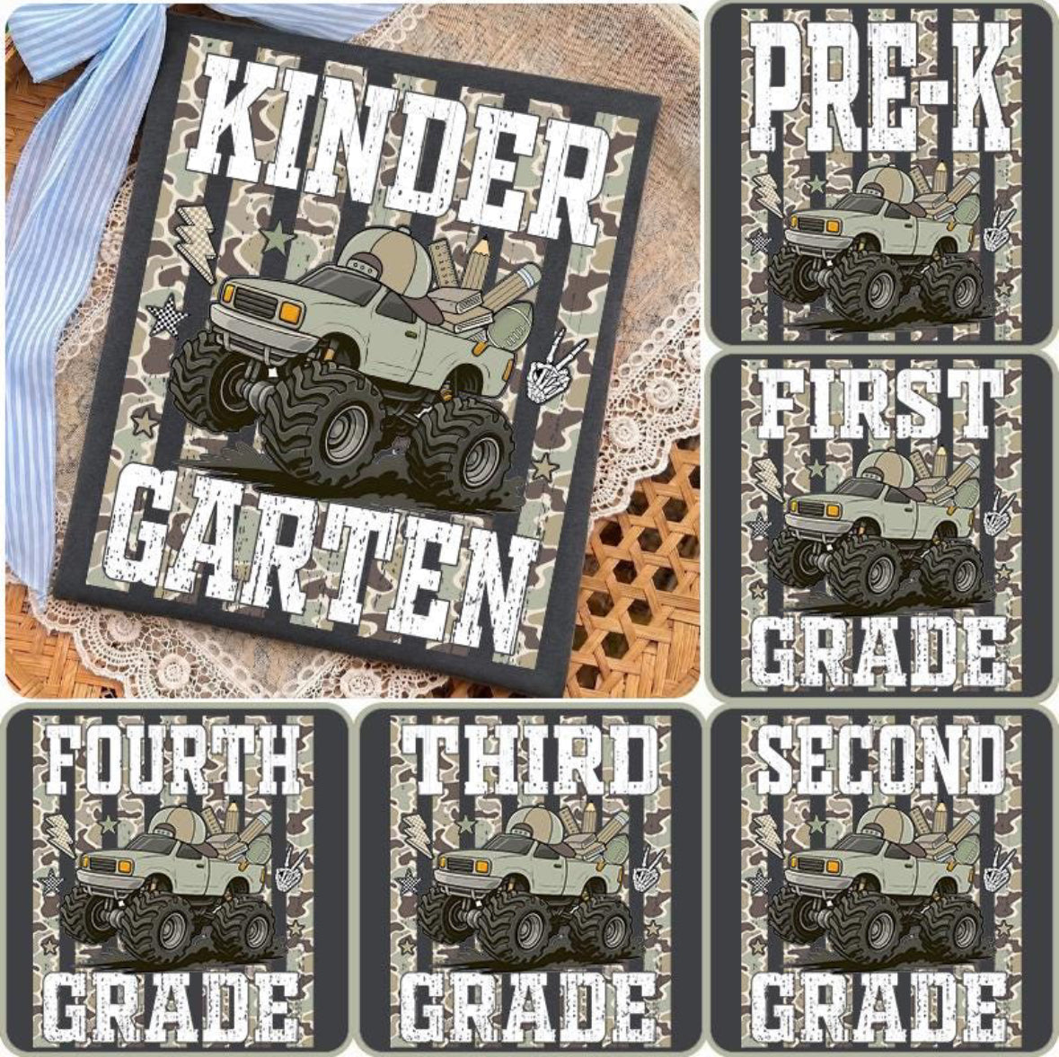 Camo Truck Grade Shirt/Long Sleeve/Crewneck