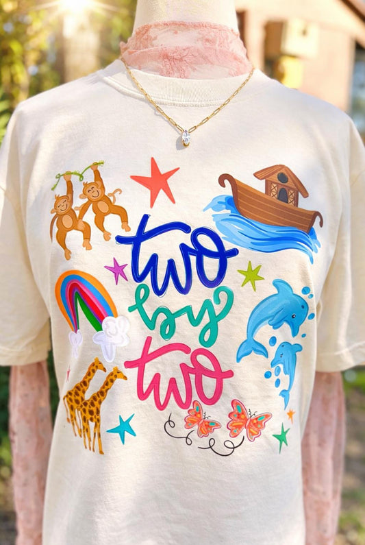 2 by 2 Noah’s Ark Onesie/Shirt/Long Sleeve/Crewneck