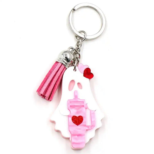 Valentine’s Stanley Ghost Keychain