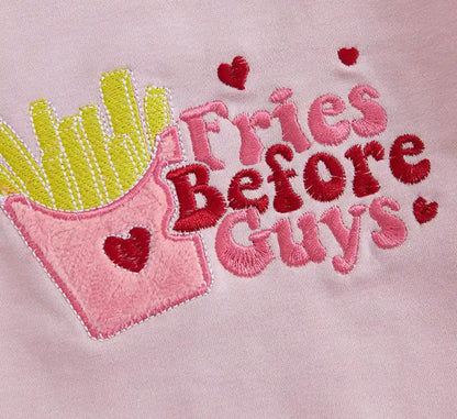 Fries Before Guys Sweatshirt & Bell Set