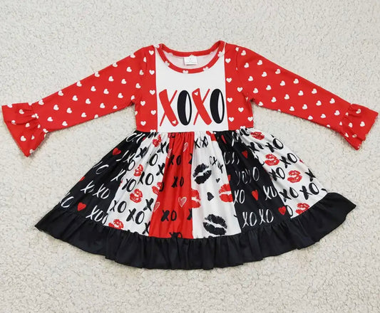 Black, White & Red XOXO Dress