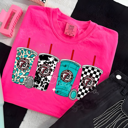 7Brew Drinks & Turquoise Tee