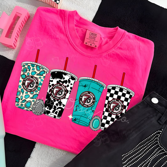 7Brew Drinks & Turquoise Tee