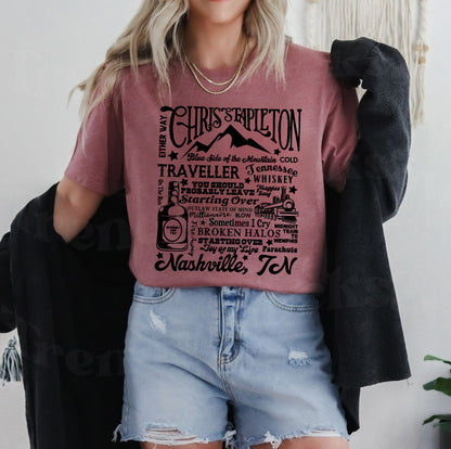 Chris Stapleton Song Collage Shirt/Sweatshirt