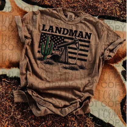 Landman Flag Cactus Shirt/Long Sleeve/Crewneck/Hoodie