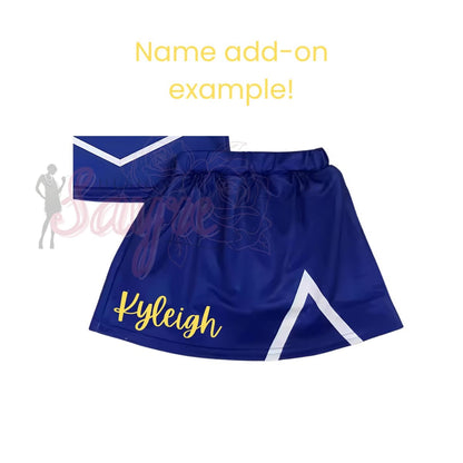 Cheer Uniform Skirt Name Add-on!