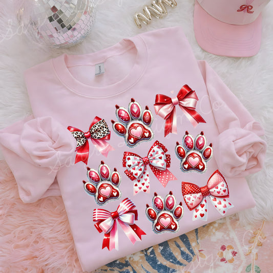 Paws Valentine’s Day Shirt/Long Sleeve/Crewneck/Hoodie