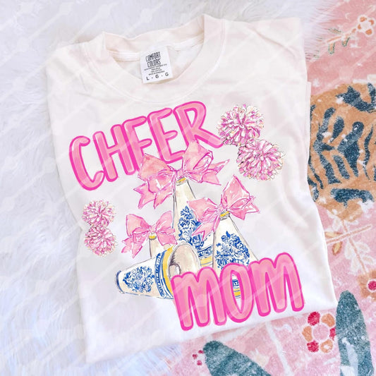 Vintage Cheer Mom Shirt/Long Sleeve/Crewneck/Hoodie