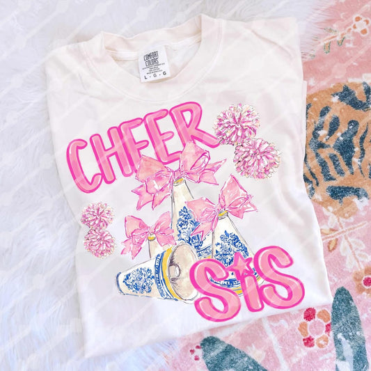 Vintage Cheer Sis Shirt/Long Sleeve/Crewneck/Hoodie