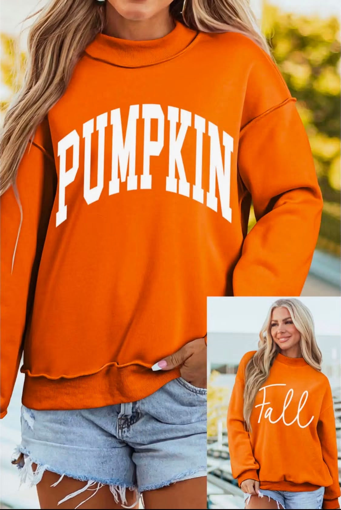Reversible Fall/Pumpkin Sweatshirt Pre-Order- Closes 8/9!
