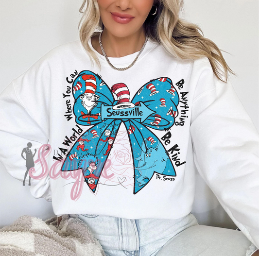 Seussville Bow- Adult
