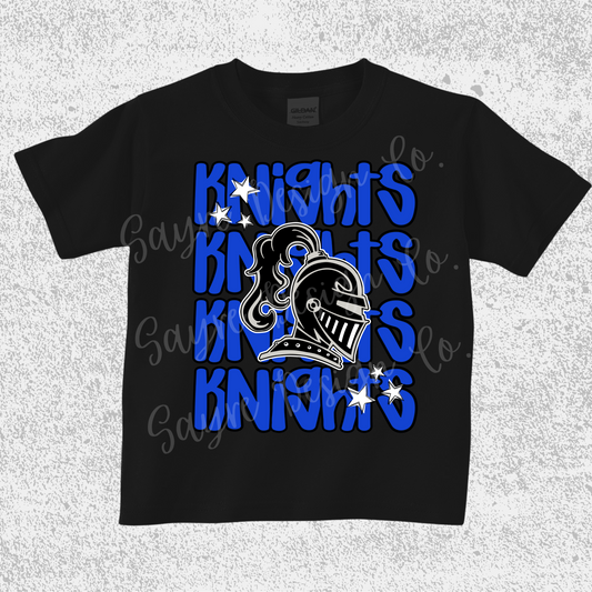 Van Buren King Knights Stacked Tee Youth