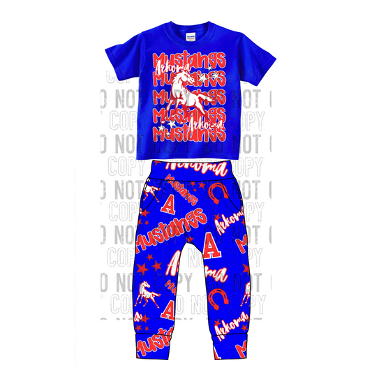 Arkoma Mustangs Jogger Set 0/3M-14/16