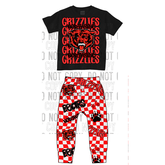 Fort Smith Northside Grizzlies Jogger Set 0/3M-14/16