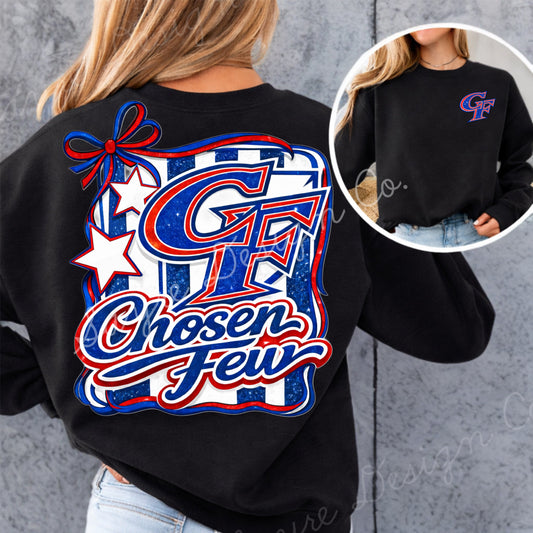 CF Coquette Mascot GLITTER DTF Shirt/Long Sleeve/Crewneck