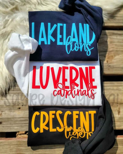 Faux Embossed (Puff Vinyl) Color Pop Tee/Sweatshirt/Hoodie- Closes 8/30!
