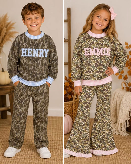 Camo Gingham Sets- Closes 9/13!