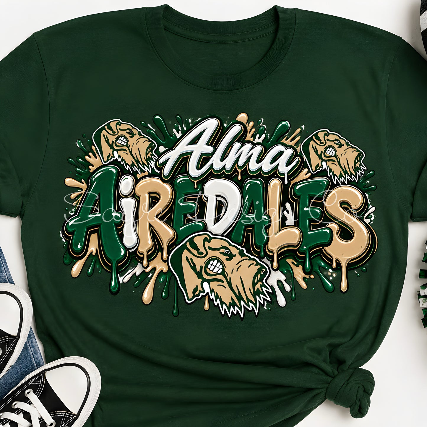 Customizable Drip Paint Team Shirt/Long Sleeve/Crewneck/Hoodie